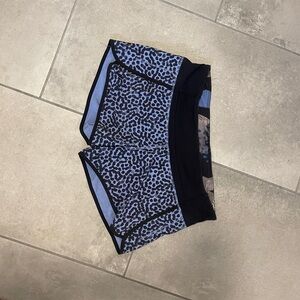 lululemon athletica Blue and Black Athletic Shorts